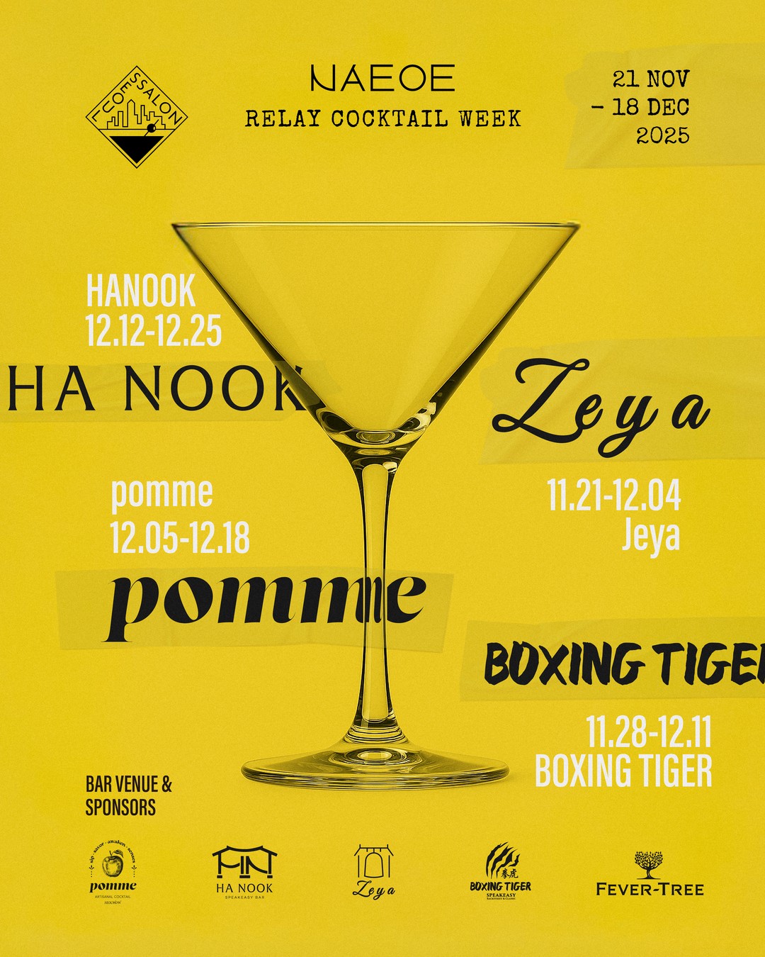NAEOE SSALON, a Relay Cocktail Week